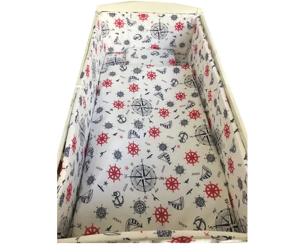 Lenjerie patut cu 5 piese Croitoria Noastra La mare 140x70 cm