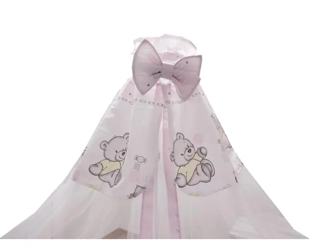 Lenjerie Teddy Toys Roz M1 7 Piese 120x60 cm