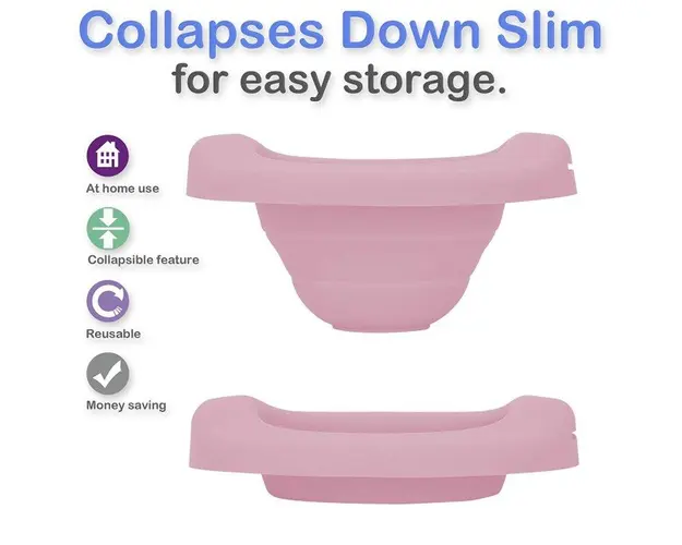 Liner reutilizabil din silicon pentru olita portabila 2 in 1 Potette Plus roz