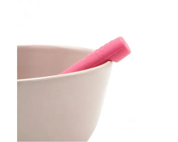 Lingurita din silicon BabyJem Roz