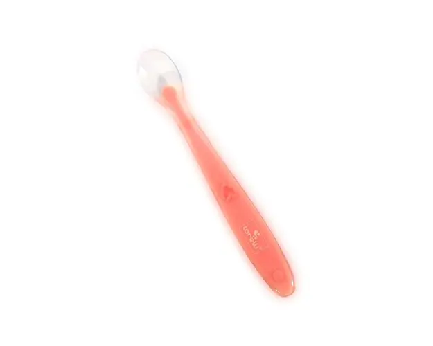 Lingurita din silicon 6 luni+ Pink