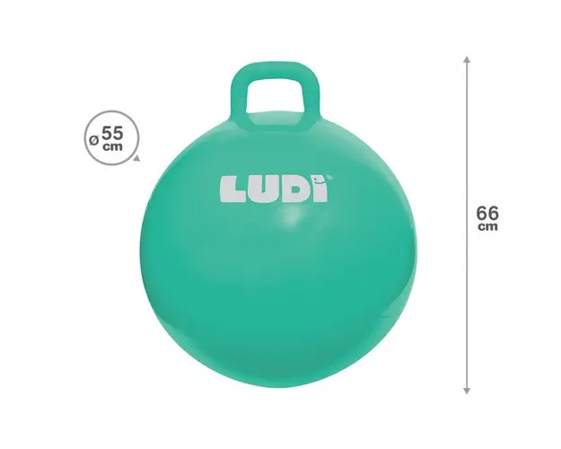 Jucarie gonflabila Ludi Minge saltareata Blue 55 cm