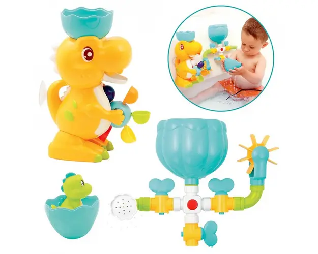 Set jucarii de baie Dinozaur Ludi