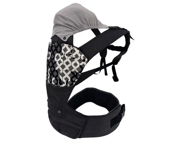 Marsupiu Hipster 0-36 luni gri inchis Fillikid