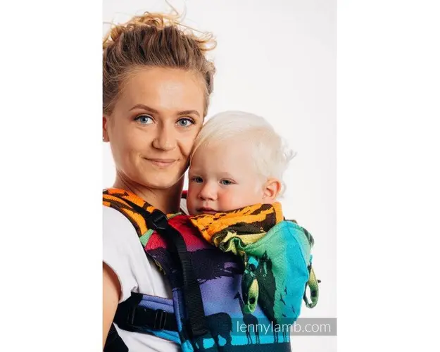 Marsupiu LennyGo Toddler Rainbow Safari