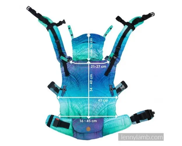 Marsupiu LennyUpGrade Carrier Rainbow Baby