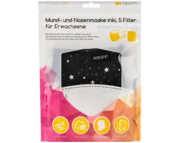 Masca de protectie cu 5 filtre Osann