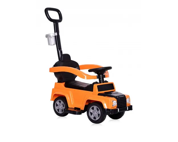 Masinuta de teren X-Treme cu maner parental orange