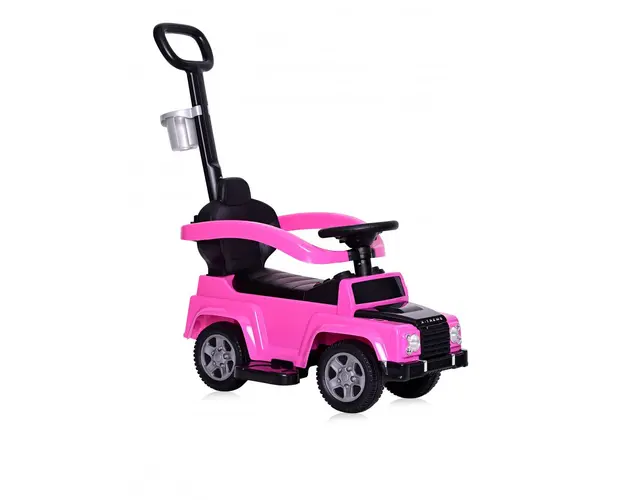 Masinuta de teren X-Treme cu maner parental pink