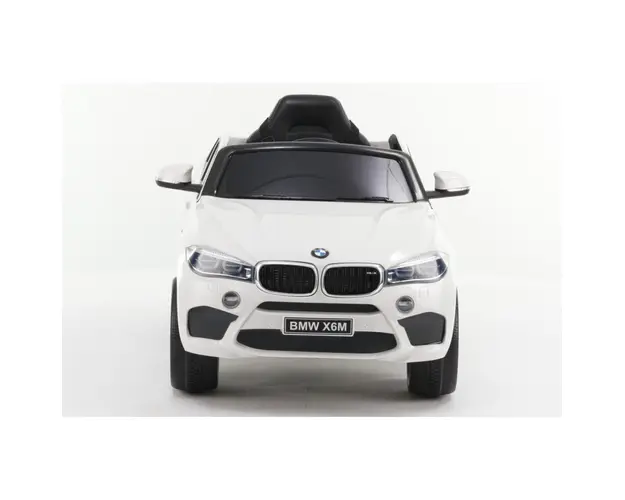 Masinuta electrica cu telecomanda si roti din cauciuc BMW X6M White