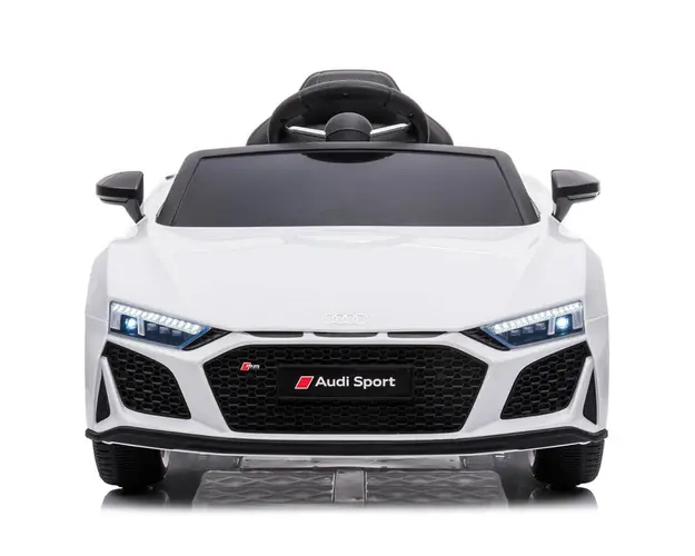 Masinuta electrica cu telecomanda Audi R8 Facelift alb