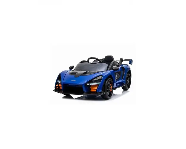 Masinuta electrica cu telecomanda pentru copii McLaren Senna albastra 5350