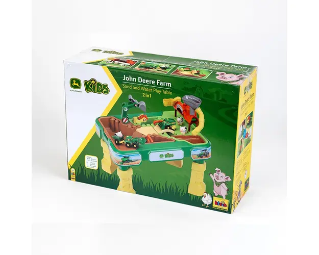 Masuta de joaca cu apa si nisip 2 in 1 Ferma John Deere