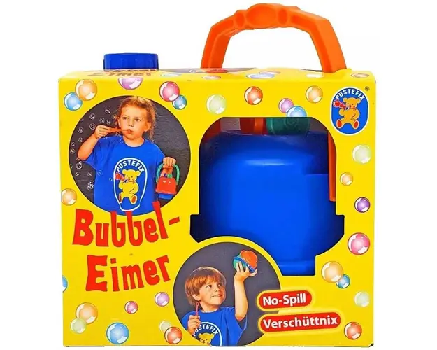 Mega galetusa cu 3 inele mari si 1l solutie baloane de sapun Pustefix bubble toys