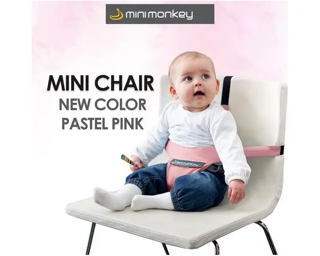 Mini Chair suport compact pentru scaun Minimonkey pastel pink