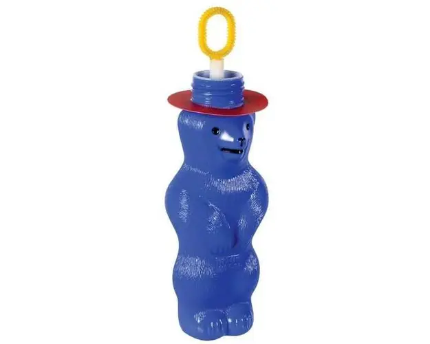 Mini ursulet baloane de sapun Pustefix Bubble Toys albastru