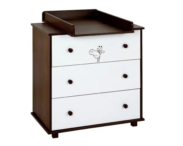 Mobilier Camera copii Si Bebelusi Klips Safari Giraffe Wenge 2 + Polita Cadou (Stoc Limitat)