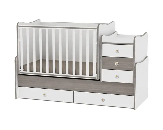 Mobilier transformabil Maxi Plus 70 x 160 cm White Coffee