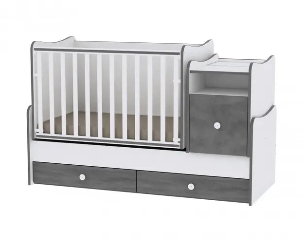 Mobilier transformabil Trend Plus White Vintage Grey