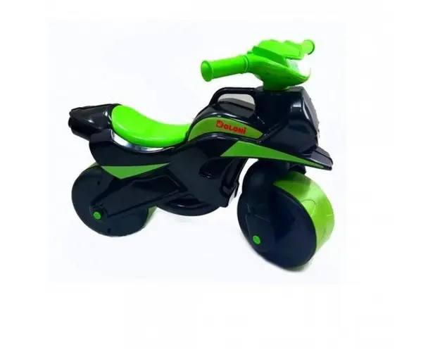 Motocicleta de impins Music 013959 verde negru