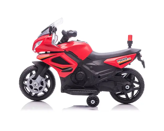 Motocicleta electrica de politie pentru copii 911 Rosu