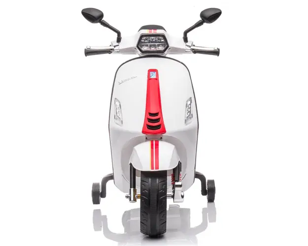 Motocicleta electrica pentru copii Vespa 12V alb