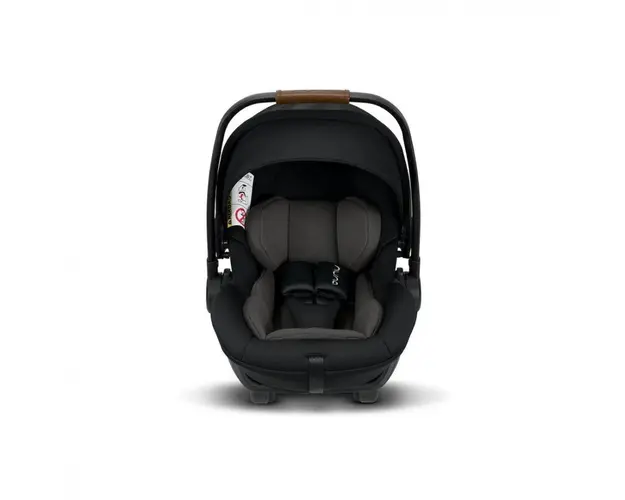 Set scoica auto i-size Arra Next Caviar + baza isofix base next i-Size pentru Arra next Nuna
