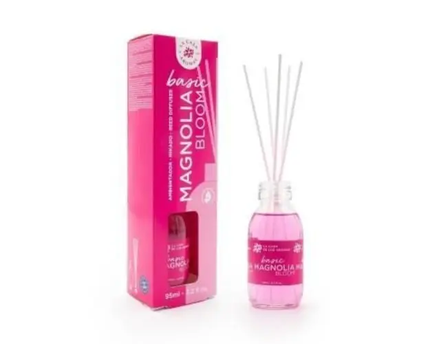 Odorizant de camera cu betisoare de rattan Basic miros de magnolie 95ml