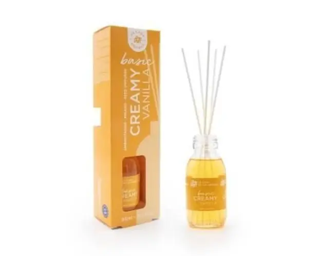 Odorizant de camera cu betisoare de rattan Basic miros de vanilie 95ml
