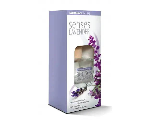 Odorizant de camera Senses Lavanda 200ml Sodasan
