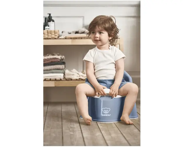 Olita cu protectie spate Potty Chair Deep blueWhite