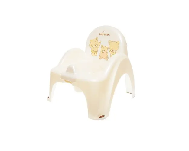 Olita muzicala scaunel Lux Bear alba