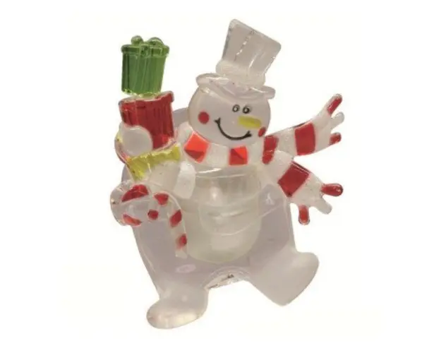 Om de zapada decorativ pentru Craciun cu jocuri de lumini LED multicolore