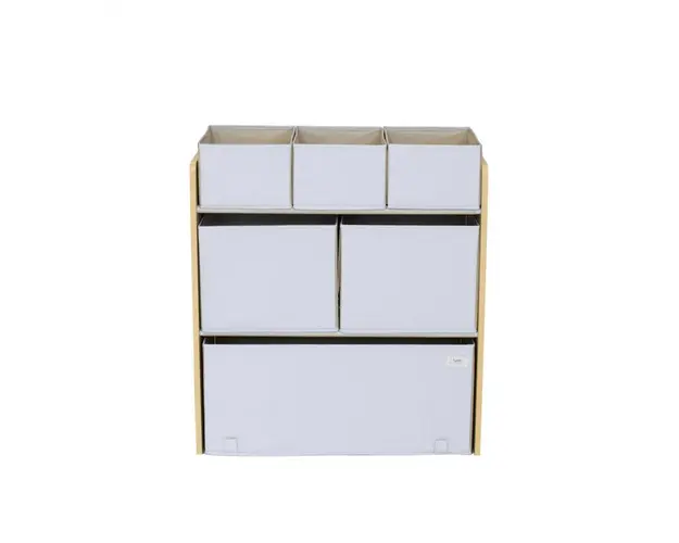 Organizator din material reciclat pentru jucarii Gri 3 Sprouts