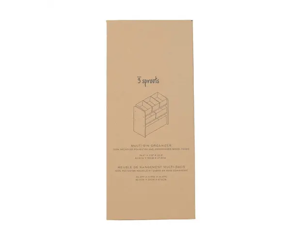 Organizator din material reciclat pentru jucarii Terrazzo Pink 3 Sprouts
