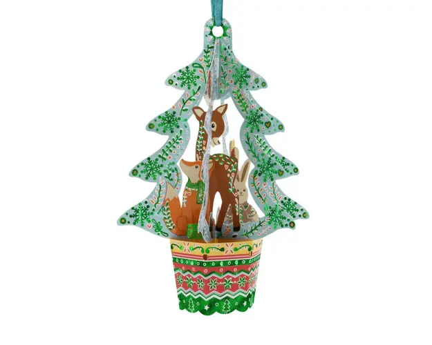 Ornament de brad Craciun Santoro Baubles Brad si animale