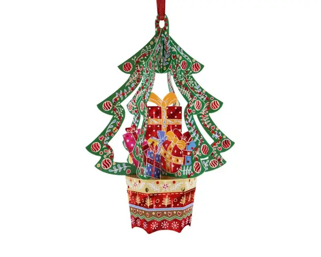 Ornament de brad Craciun Santoro Baubles Brad si cadouri