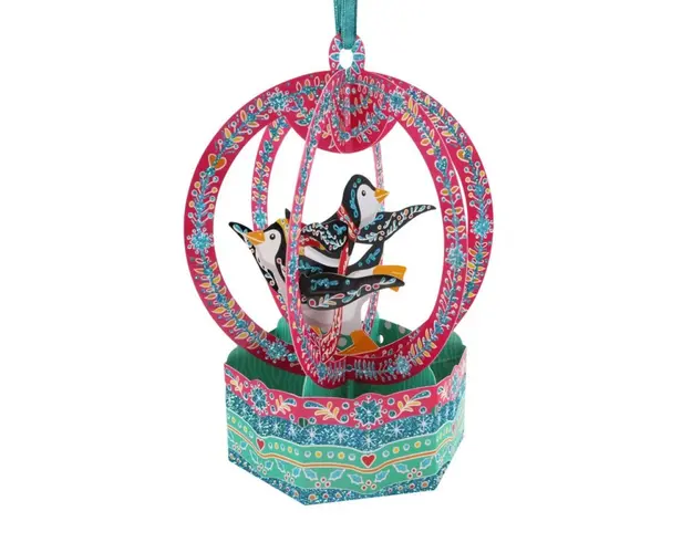 Ornament de brad Craciun Santoro Baubles Pinguni