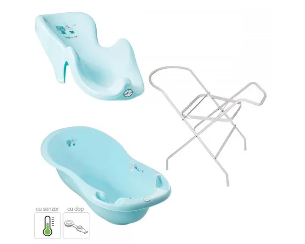 Set Cadita DogCat 102cm cu Suport metalic si Suport Anatomic Mint