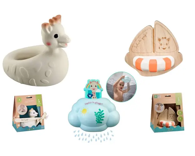 Pachet Jucarii de baie Girafa Sophie