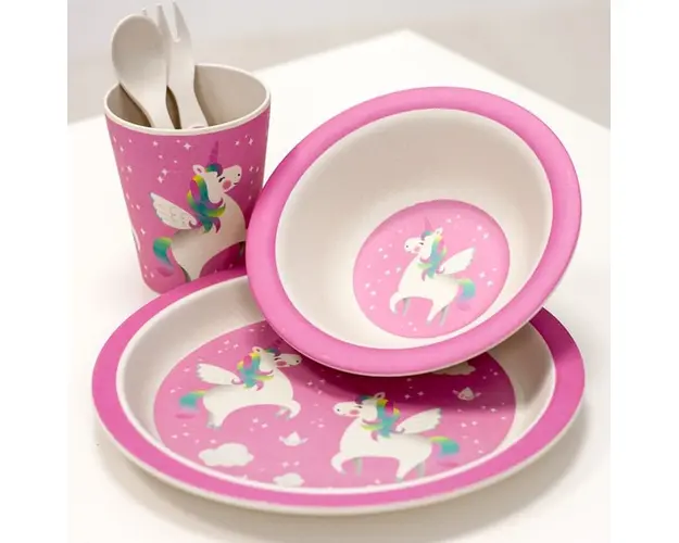 Pahar din bambus Sass and Belle Unicorn