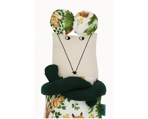 Papusa perna hand made pentru copii Soricelul Nik 80 cm