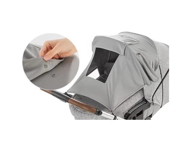 Parasolar premium pentru carucioare Reer ShineSafe Premium protectie solara UPF 50+ Gri