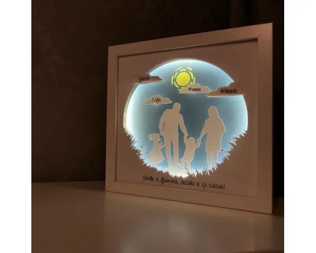 Tablou luminos Parinti si copii 012