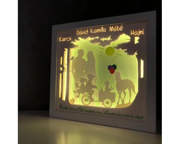 Tablou luminos Parinti si copii 037