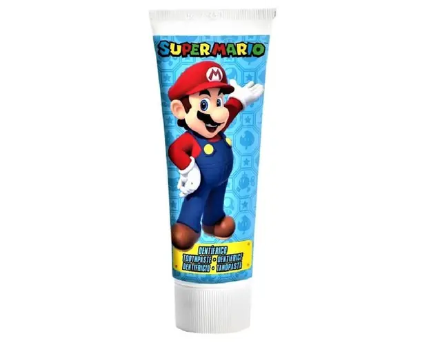 Pasta de dinti copii Super Mario fara gluten Lorenay 75 ml