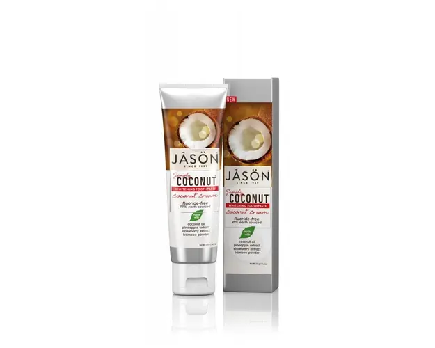 Pasta de dinti cu crema de cocos pentru albirea dintilor 119 gr Jason