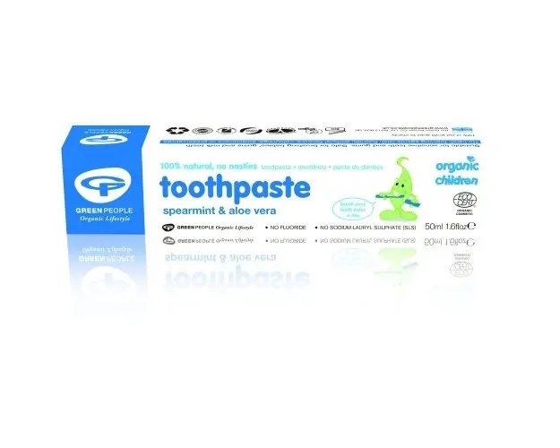 Pasta de dinti cu menta si aloe vera organica pt copii Green People