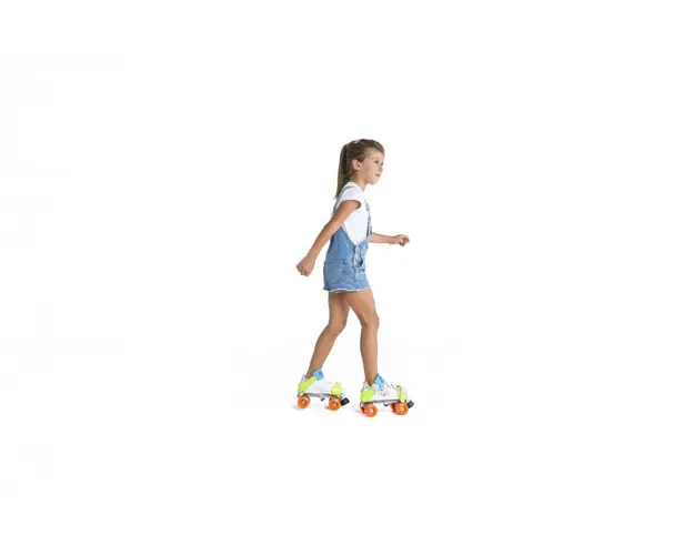 Patine cu rotile Mini Jet masura reglabila 24-36 culoare verde