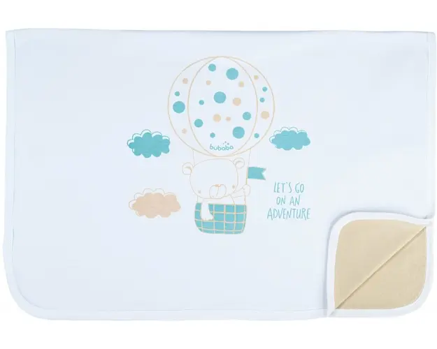 Patura bebe din bumbac in strat dublu Adventure 70x90cm